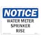 Signmission OSHA Notice, 3.5" Height, Water Meter Sprinkler Riser Sign, 5" X 3.5", Landscape OS-NS-D-35-L-18977 - alternate 1